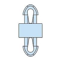 Heyco 10453F-P PCB Support, Teardrop HSP-MDL-1-12M V-0 NATURAL 10PK