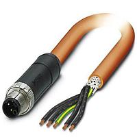 PHOENIX CONTACT 1414876 Sensor Cables / Actuator Cables 5POS Power Cable Orange 5m