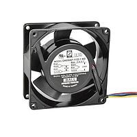 Orion Fans OA938AP-11/22-2WB Axial Axial Fan, 92x92x38mm, 115/230VAC, 36CFM, 7W/5W, 27dBA, Ball, Wire