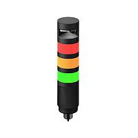 Banner Engineering TL70ZGRALQ Universal AC Voltage Modular Tower Light TL70 Tower Light, Black Housing: 2-Color Loud Audible Indicator; Voltage: 100-240 V ac; Environmental Rating: IP65; Colors: Green Red; Supports 1-4 Modules; 5-pin Micro Integral QD