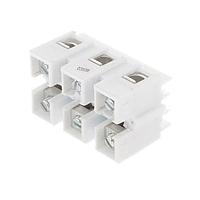 Eaton Bussmann NC3-WH Feed Through Terminal Block 3P C Rail & Base Mnt Term Block White