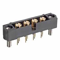 Harwin M80-MV312M3-04 Power to the Board MALE VERT 4.5 COAX 4 POS 6 GHz 50 Ohm