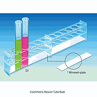 DaiHan SL.Rac3194 Tube Rack, Acrylic, Φ32 mm×12 holes, 460×44×h106mm