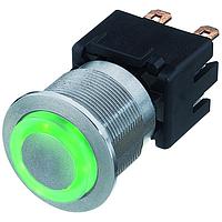 Schurter 1241.6834.1112000 Pushbutton Switches MSM22 LA RI SF 12 A @250VAC 1P GN