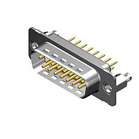 Molex / FCT 173109-0353 Plug FCT DSUB STR PC PLG 09 PN W/SNAPIN