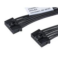 Molex 224089-1062 Specialized Cables KK Plus 250-to-KK Plus 250 2.50mm P SR 150mm Lgth 6 Ckts Blk