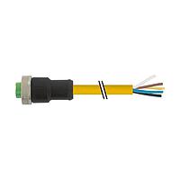 Murrelektronik 7700-A3021-U1B0300 Connectors Mini (7/8) 3 pole, Female 0 w/ Cable, TPE 3x16AWG ye UL/CSA, TC-ER 3m