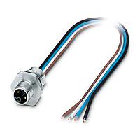 PHOENIX CONTACT 1329929 Sensor Cables / Actuator Cables Front mounting, male, 4-pos, L-code, M16 x 1.5 fastening, 2m, 14AWG