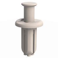 Essentra Components 61RR250500 Push-In Rivet Removable Rivet, .250 Hole, .063 Panel Thk