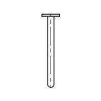 Mill-Max 7113-0-00-15-00-00-03-0 Terminal Pin, Nail Head STANDARD I.C. PIN