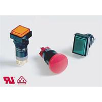 E-Switch D16OAT12JREDRED Standard Switches Pushbutton Switch DPDT 8A 125V