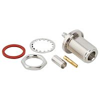 Amphenol RF 172132 Connectors N BULKHEAD JACK RG142/400