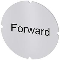 SIEMENS 3SU19000AB710DN0 Insert Label, Forward INSERT LABEL F. ILLUM PUSHBUTTON,FORWARD