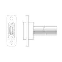 Raychem - TE Connectivity 1-1589050-2 Micro-D D-Sub Connectors PTS025SC2DM036Q Panel Mount