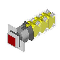EAO 704.230.6 Panel Mount Indicators / Switch Indicators ACTUATOR MOM 60mm W-AL RED MSHRM