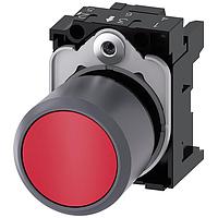 SIEMENS 3SU12300EB200AA0 Compact PUSHBUTTON, MOM, RED, FLUSH, COMPACT