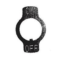 Electroswitch 52-08 Switch Hardware Toggle  ON-OFF Plate for 15/32-32 bushing .025 thick Nickel