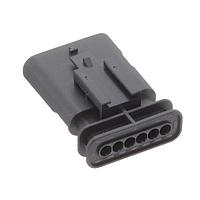 AMP Connectors - TE Connectivity 1-2141324-1 Tab Housing 6POS, MCON 1.2 LL TAB SEALED COD A
