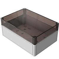 Rose 601825220 Enclosures ENCLOSURE, ECO COMP, CLEAR LID, 180 X 254 X 111MM, THERMOPLASTIC