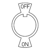 Bulgin F00232PAAA Plate INDICATOR PLATE CHROME-PL