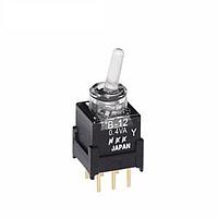 NKK Switches B12JJPD Toggle Switches SPDT ON-ON 0.4VA AMB STRAIGHT PC