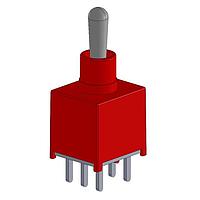 Mountain Switch 108-2AD3T2226-EVX Toggle Switches DPDT ON-OFF-ON PC