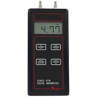 Dwyer 477B-1 Digital Manometers, 0-20 inH2O to 100 psi, ± 0.10% accuracy, backlight. (± 0.1 %, 20 inH₂O, Barbed Connection, 1/8 in)