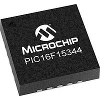 Microchip Technology PIC16F15344-E/ML MCU's 7KB, 512 B RAM, 4xPWMs, Comparator, DAC, ADC, CWG, 2xEUSART, SPI/I2C