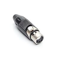 Amphenol Audio AX4F0M Connectors 4P SOCKET F PLUG BLACK MARK SLEEVE