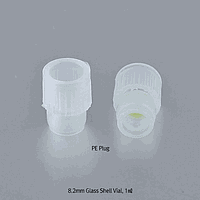 SciLab SL.Vi1181 Vial, 1.0㎖, Clear, Φ8×h40mm, with 8mm PE Plug