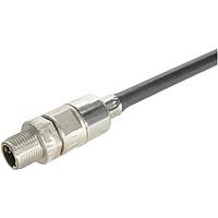 HARTING 21038811418 Cat 5 M12 D-code 4pin male shielded, crimp, slim design, straight, w/ crimp flange set 21010100027 (oe6.6mm)