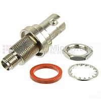 Fairview Microwave SM4701 Bulkhead SMA Female to BNC Female Adapter (4 Ghz)