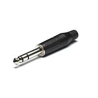 Amphenol Audio ACPS-GB-AU Phone Connectors 1/4in Stereo Phone plg Blk flex grommet