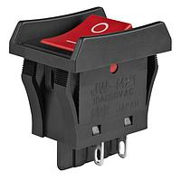 NKK Switches JWM21BC1A-A Rocker Switches DPST TV5 RTD RED CAP BLK BODY&BARIR HORZ
