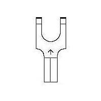 3M Electronic Specialty BS-21-6 Spade FLG FORK 22-18 AWG 6