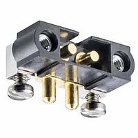 Harwin M80-5000000M1-02-PM3-00-000 Power to the Board Datamate Mix-Tek Male Horizontal Throughboard Connector, Jackscrews, no signal contacts, 2 x 3.5mm Throughboard High Power contacts