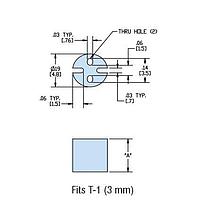 Heyco 11019 LED Mounting Hardware HLEDS2-04 PVC BLACK PVC/NYL LED Spacer