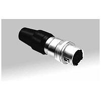 Hirose Electric HR10A-7J-4S(73) Connectors 4P JACK SHELL SZ 7 FEMALE SIL TERM SLDR