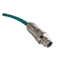 Stewart Connector BM-MAMM015F Cat 6a, Cat 6 M12 X-Code Male Plug to M12 X-Code Male Plug Cat6a Cable Assembly TPE Jacket 15FT