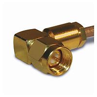 Amphenol RF 132131 Connectors SMA R/A CLAMP PLUG 174/316 GOLD