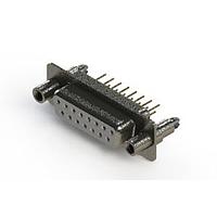 EDAC 628-M15-221-WT6 D-Sub Connectors - Standard Density Vertical Machined D-Sub Connector