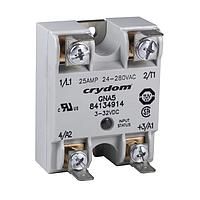 Sensata Technologies - Crydom 84134914 Solid State Relays SSR Relay, Panel Mount, IP00, 280VAC/25A, DC In, Zero Cross, TRIAC, 3/16" Faston