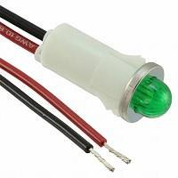 VCC 1092M5-12V Indicators PMI GRN SMALL DOME 12V W/WIRES