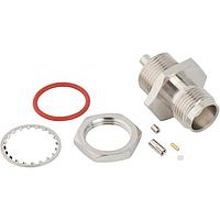 Amphenol RF 031-6963 Connectors TNC Straight Crimp Jack 1.37 mm Micro-cable Bulkhead Front Mount 50 Ohm