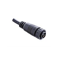 Amphenol LTW PWCU-04AFMM-LL7B03 Specialized Cables Power, PWCU, Plastic, 20A+2A, 04 pins, Female Connector, Male Contact, Straight, 2 Points Lock, Overmolded, Length 3000mm, IP67