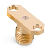 Wurth Elektronik 60312412114517 Panel Receptacles WR-SMA 2-HOLE FLANGE STRAIGHT RND POST