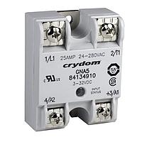 Sensata Technologies - Crydom 84134904 Indicator SSR Relay, Panel Mount, IP00, 280VAC/10A, DC In, Zero Cross, TRIAC, 3/16" Faston