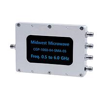Midwest Microwave / Cinch Connectivity Solutions CGP-1060-04-SMA-05 4-Way Divider COMMERCIAL GRADE POWER DIVIDER, FEMALE SMA, 4 WAY, 6 GHZ