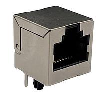 MH Connectors MHRJJC6NFRS1 Connectors 8P8C Modular RJ45 Jack Right angle Shielded, 6u" Plating