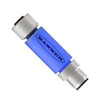 Banner Engineering TL15B4Q In-Line Modular Tower Light Indicators TL15 Series: 1-Color In-Line Status Indicator Segment; Voltage: 12 or 24 V dc; Housing: PVC; IP67; Input: PNP; Colors: Blue, Pin 4; Male-Female 5-pin M12 Integral QD